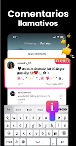 Teclado fonts: Letras y fuente screenshot 7