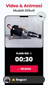 Latihan di Rumah - Fitness App screenshot 7