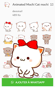 Animated Mochi Peach Cat screenshot 7