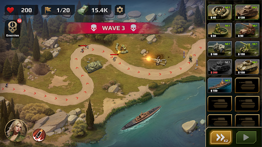 WWII Defense: RTS Army TD game screenshot 13