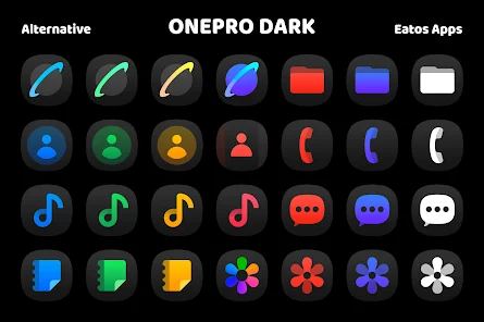 OnePro (Dark) - Icon Pack screenshot 14