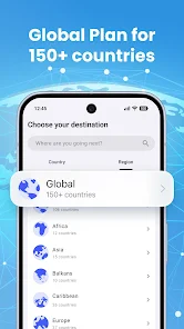 eSim Prepaid Mobile Travel App screenshot 4