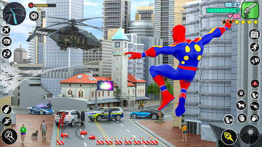 Spider Rope Hero Rescue City screenshot 1