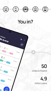 Jakdojade: public transport screenshot 2