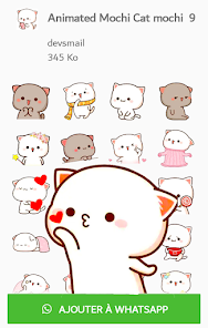 Animated Mochi Peach Cat screenshot 13