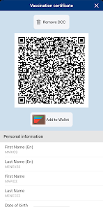 Covid Free GR Wallet screenshot 3