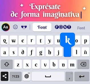 Teclado fonts: Letras y fuente screenshot 1