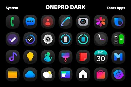 OnePro (Dark) - Icon Pack screenshot 7