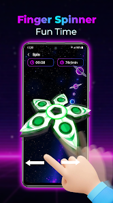 Glow Finger Spinner Doodle Art screenshot 2