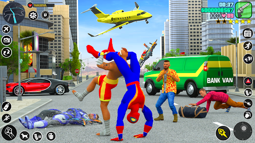 Spider Rope Hero Rescue City screenshot 8